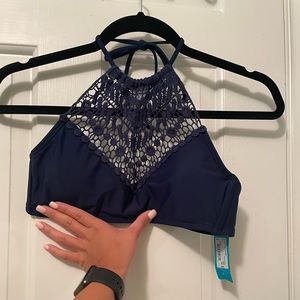 Navy bikini top